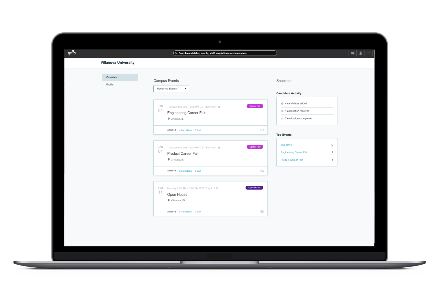 Manage key organizational relationships and preserve institutional knowledge in shared Campus Profiles.